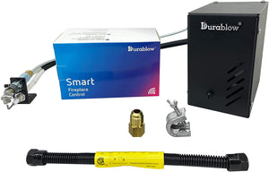 Durablow 6VK Spark to Pilot Fireplace Gas Valve Kit with SH3001-RH Smart Home Wifi On/Off Remote Control + Handset (Propane Gas)